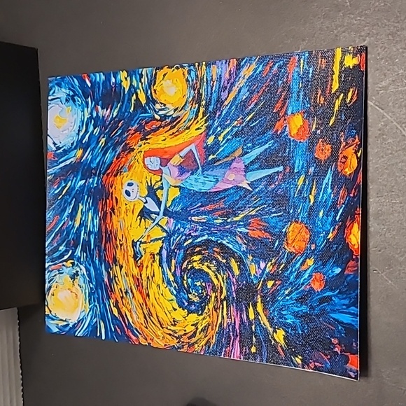 💀Nightmare before christmas LG cetamic mug & 8x10 canvas collectables - Picture 8 of 11